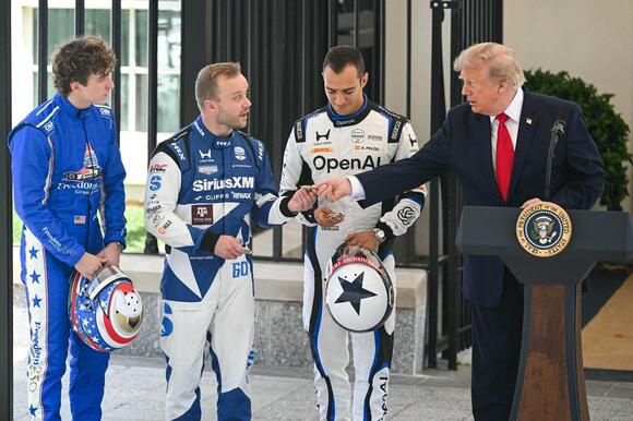 Trump hosts IndyCar drivers at White House ahead of August race on the ...