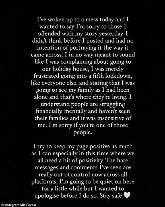 Brendan Fevola's daughter Mia quits social media after copping backlash ...