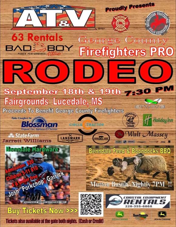 George County Firefighters Pro Rodeo Sept. 18–19 - NewsBreak