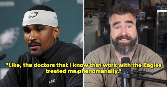 Jason Kelce's Comments About Jalen Hurts Have Ignited A Medical Racism Debate
