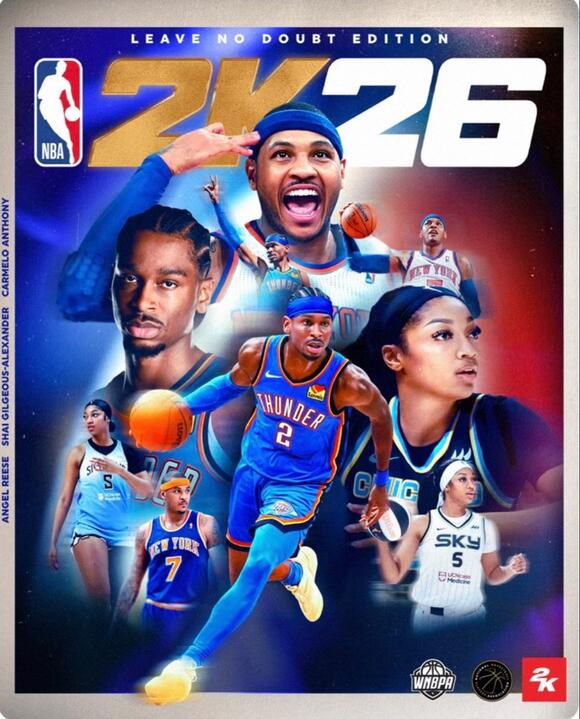 NBA 2K26 Cover Athletes for Leave No Doubt Edition—Carmelo Anthony, SGA ...