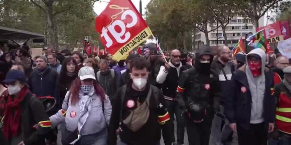 Nearly 1,000 detained amid mass protests across France