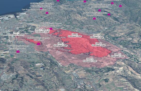 View a 3D map of the Mountain Fire in California - NewsBreak