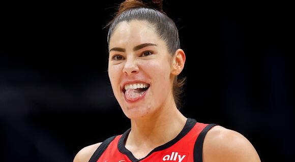 kelsey plum red dress Kelsey Plum Completely Stole The Show With Her Short Red Dress That Showed  Plenty Of Leg On The WNBA All-Star Orange Carpet