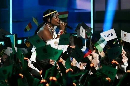 Kenya, represented by singer Sanaipei Tande, was one of more than 20 ...