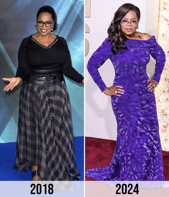 oprah cut out dress Oprah Winfrey Shows Off Her 40-Lb Weight Loss In Another Waist-Cinching  Dress With Cutouts As She Arrives In Venice For Jeff Bezos And Lauren  Sanchez's Wedding