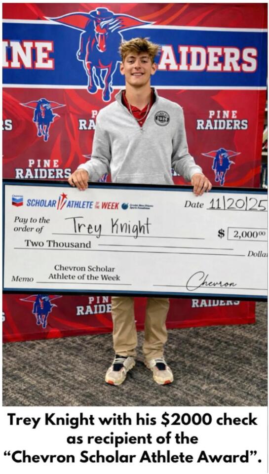 Pine High’s QB, Trey Knight collects multiple post-season honors ...