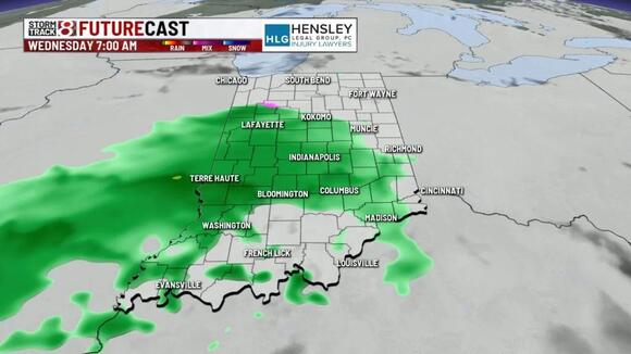 Damp Christmas Day, multiple 50 degree days to follow with more rain ...