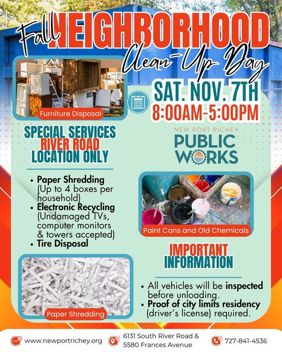 📢 Free Fall Neighborhood Clean-Up Day on Nov. 7, 2026 - NewsBreak