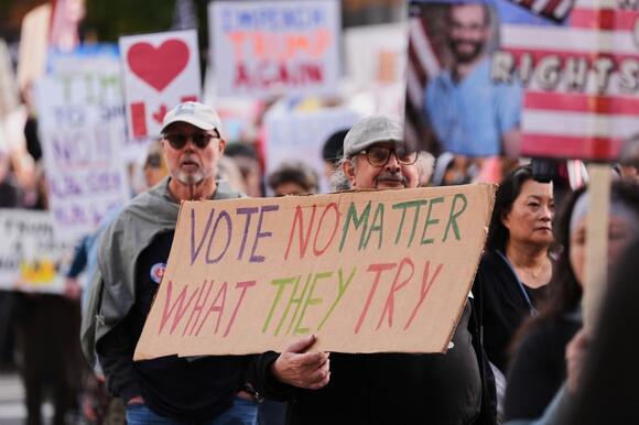 Democrats’ faith in election results is falling but still exceeds Republicans’, AP-NORC poll finds
