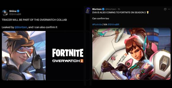 Overwatch Fortnite Skins Leaked: Tracer and D.Va Rumored for Chapter 7 ...