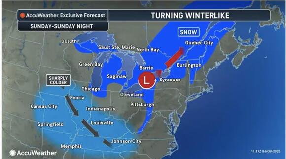 Parts Of Northeast Will See Season's First Snowfall As Blast Of Cold ...