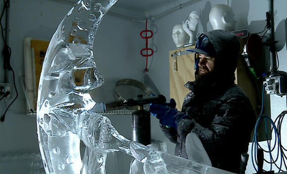 Jupiter Farms ice sculptor wins gold in Milan - NewsBreak