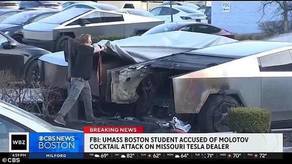 Tesla 'arsonist who torched dealership' is freed from federal custody ...