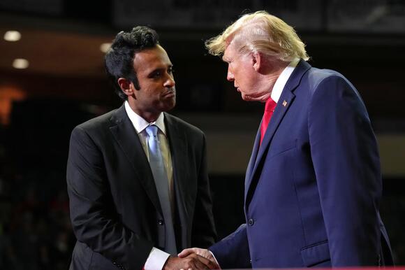 Trump tells Ramaswamy to keep controversial Acton attack ad, blasts DeWine for criticizing it