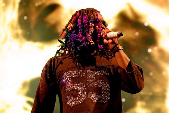 Young Thug Debuts Rainbow-Colored Hair During Coachella Performance ...