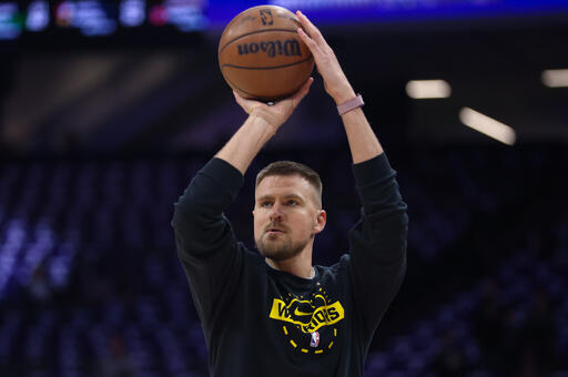 Warriors say sidelined center Kristaps Porzingis won't spend time around team as had been planned