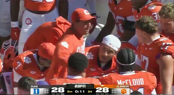 Clemson Tigers HC Dabo Swinney Was Cussing Out His Players So Loud You Could Hear It In The Middle Of A Play During Live Broadcast [VIDEO] - NewsBreak