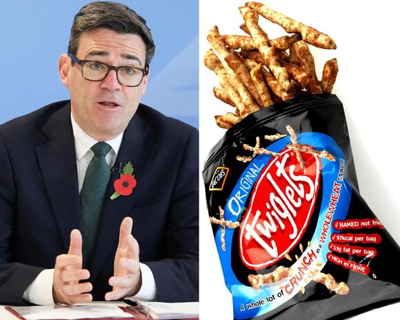 Andy Burnham says he has emergency stockpile of beans, soup and Twiglets