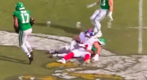 NFL Fans Are Furious After Spotting Illegal And Dangerous Play That Caused Cam Skattebo's Horrific Injury vs. Eagles [VIDEO] - NewsBreak