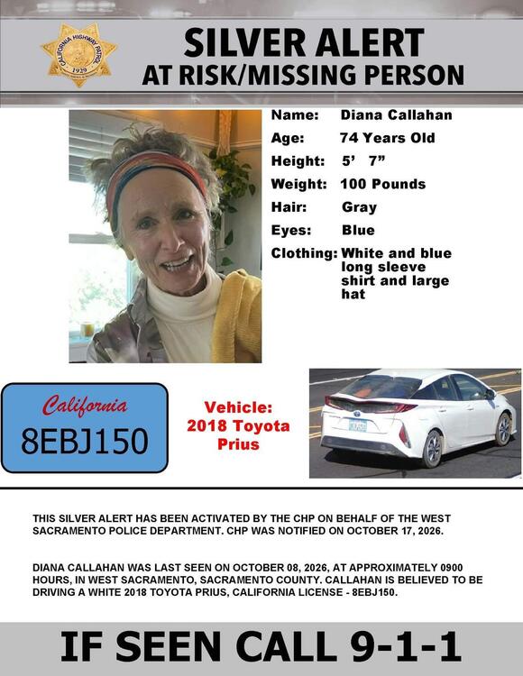 74-year-old woman missing for 10 days was last seen in West Sacramento ...