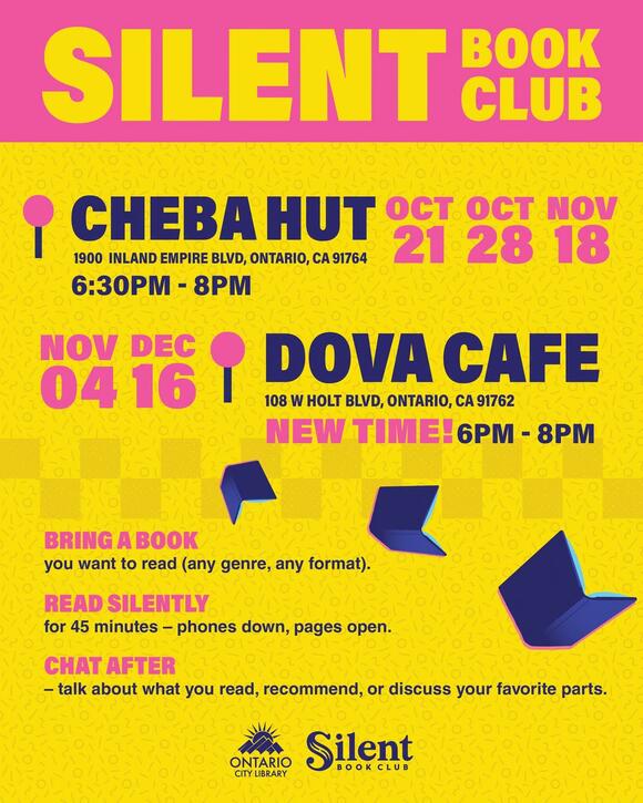 Silent Book Club meetings in Ontario this fall - NewsBreak