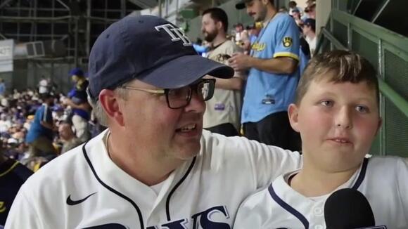 Dad surprises 11-year-old son with World Series tickets to watch his Rays namesake