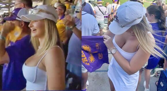 Jaw-Dropping Female LSU Fan Who Stole The Show On Live TV During College World Series Has Been Identified, And You'll Definitely Want To Check Out Her Scorching Social Media Pics - NewsBreak