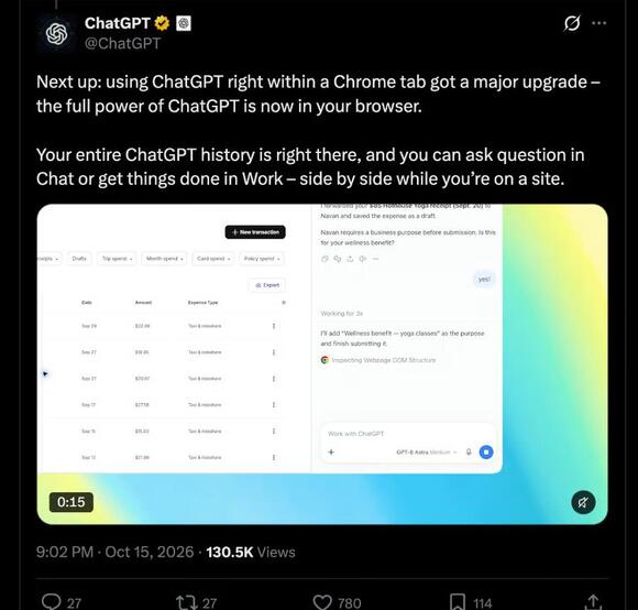ChatGPT Can Now Do More in Chrome, but There’s a Security Trade-Off ...