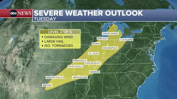 Plains and the Midwest bracing for more severe weather, possible ...