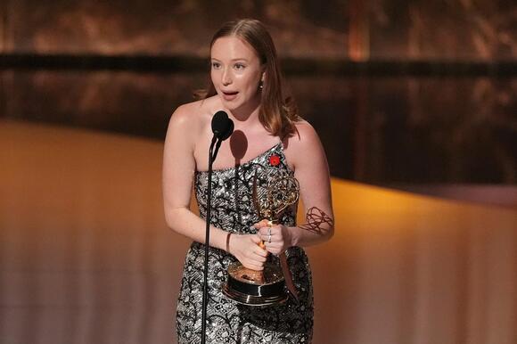 Hannah Einbinder's Emmys acceptance speech bleeped as she slams ICE -  NewsBreak