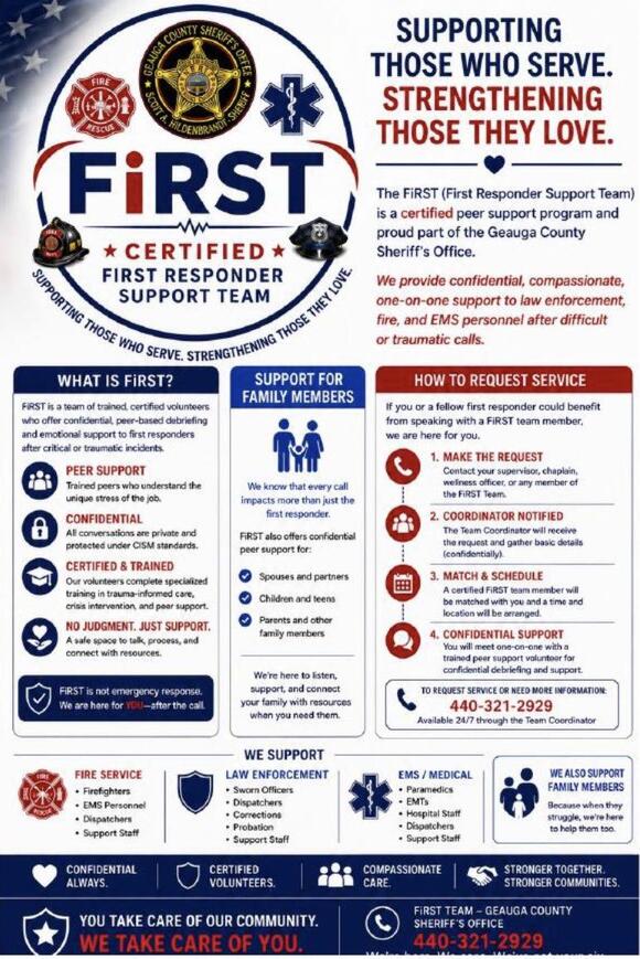 Peer Support Available for Geauga First Responders - NewsBreak