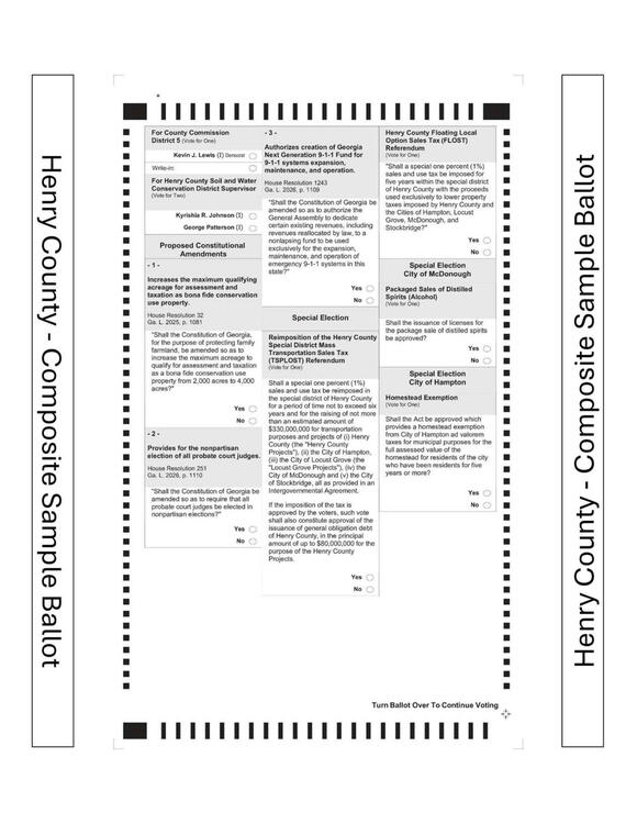 General Election Sample Ballot - NewsBreak