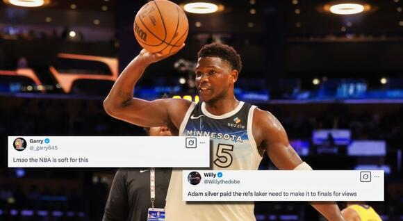 Anthony Edwards’ Ejection During Lakers-Wolves Game Sparks Fan Outrage ...