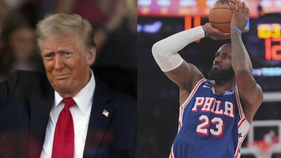 76ers’ LeBron James after President Trump's anthem criticism: ‘Slow news day’