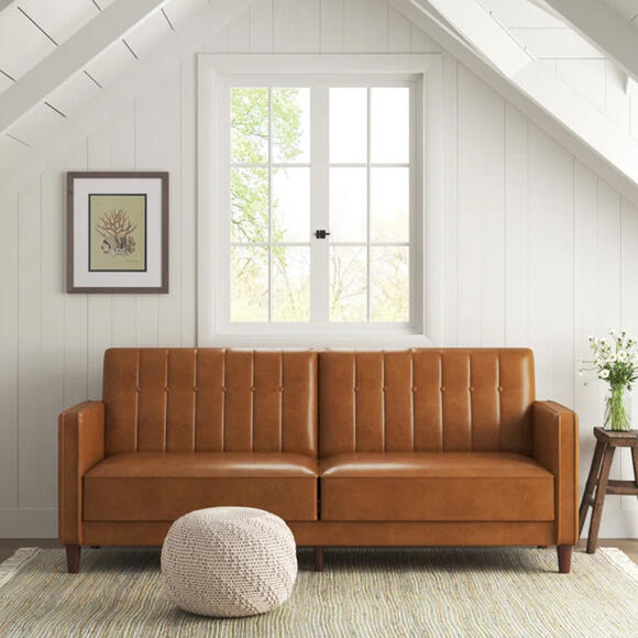 Wayfair Is Selling a 'Fantastic' 910 Faux Leather Sofa for 355 and