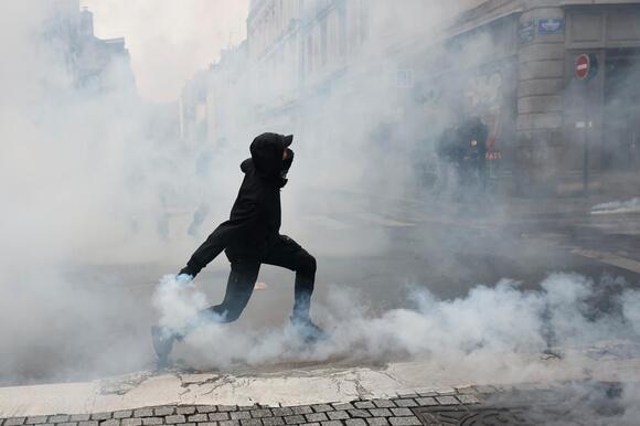 More than 400,000 protest across France, challenging Macron as Paris ...