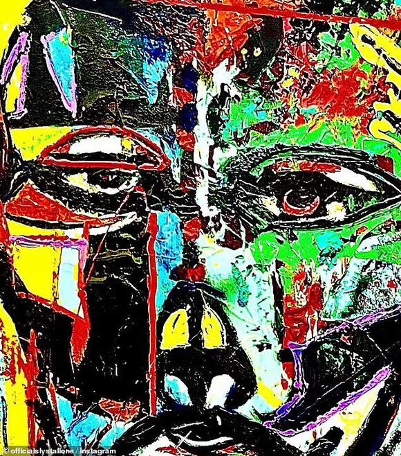 Sylvester Stallone sells original painting for nearly $500K at charity ...