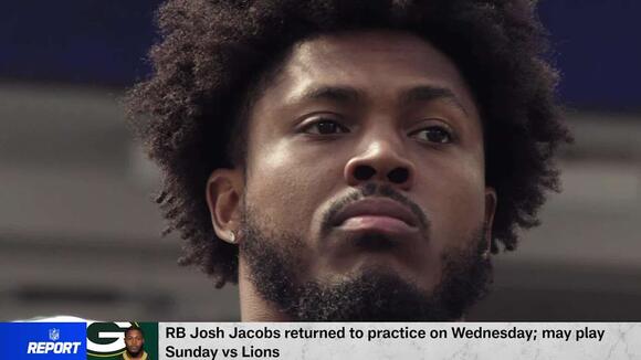 Josh Jacobs returned to practice on Wednesday | ‘The NFL Report’