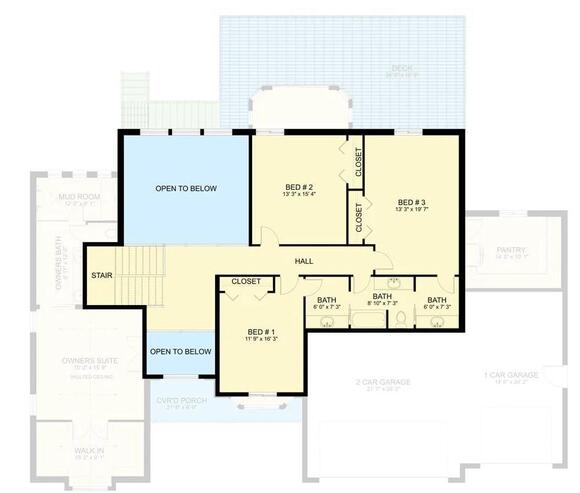 Canyon Brick Manor 4-Bedroom European Traditional House Plan with ...