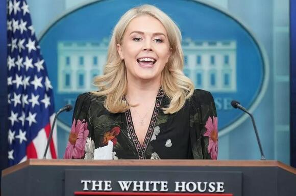 Karoline Leavitt critics slam press secretary for aging 'mom-like' dress  during press conference - NewsBreak
