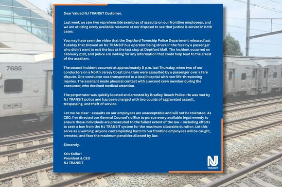 Assault on NJ Transit train conductor, bus driver make CEO angry ...