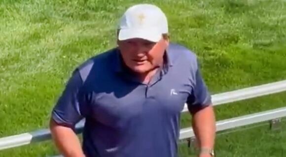 Former LSU Tigers Football Coach Ed Orgeron Made The Most Unusual Appearance  In The Crowd During Team USA's Ryder Cup Practice Round [VIDEO] - NewsBreak