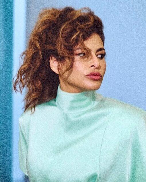 Eva Mendes Turns Hallway Into the Perfect Backdrop While Rocking Mint-Green  Satin Dress in New Pics - NewsBreak