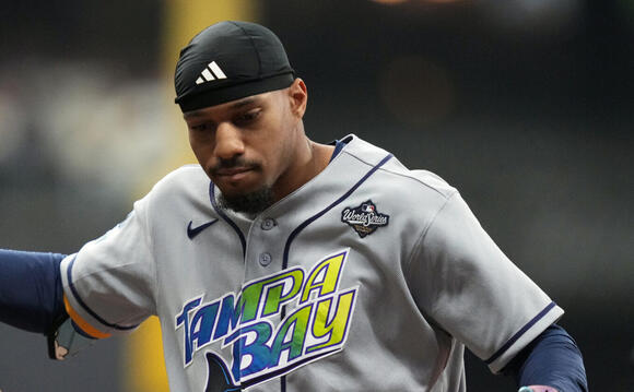 Junior Caminero explodes in Rays’ dugout after Chandler Simpson's miscue