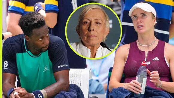 Gael Monfils and Elina Svitolina split criticism sparks ‘nasty’ comment from Martina Navratilova