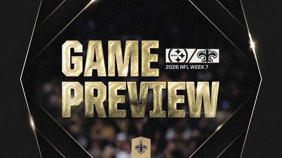 Game Preview: Steelers vs. Saints | 2026 NFL Week 7