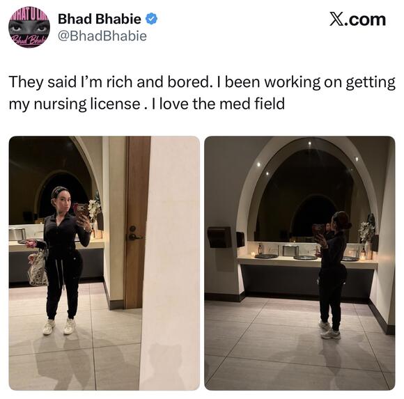 Bhad Bhabie Says She’s Working on Getting Her Nursing License After ...