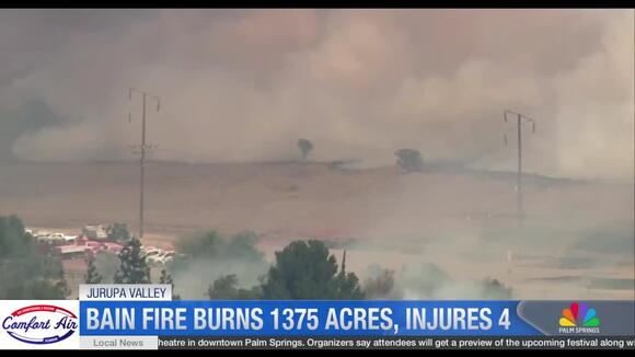 Two Large Wildfires Burning Across Riverside County as Crews Work ...