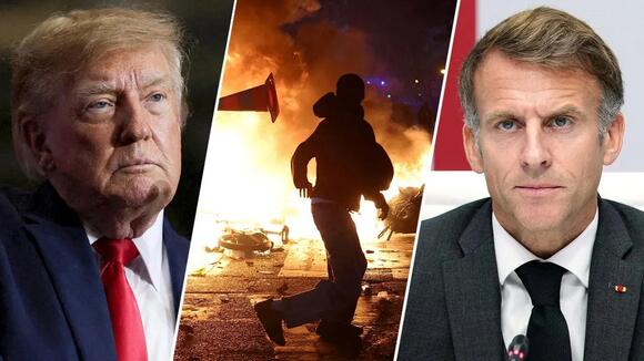 Trump reveals dire warning to Macron as violent unrest spreads across Europe